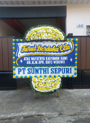 Papan Bunga Duka di Payakumbuh Utara