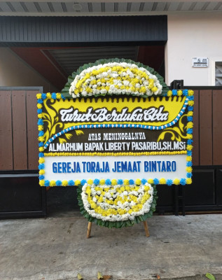 Papan Bunga Duka di Payakumbuh Utara